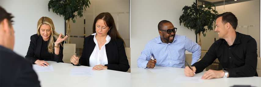London based photographer for relaxed natural staff interaction shots in the office